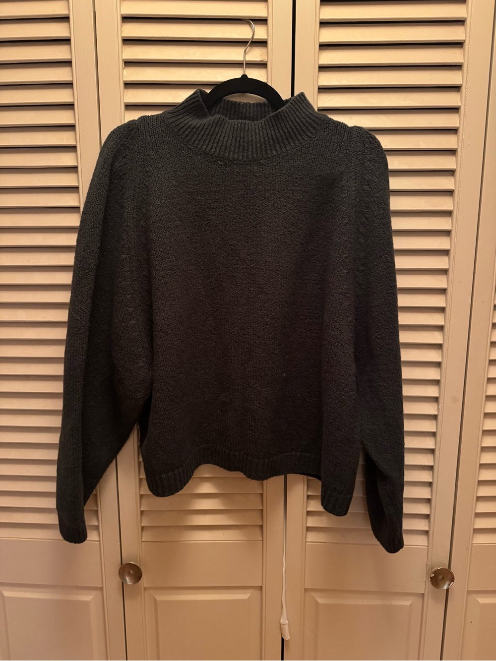 Old Navy Dark Gray Mock Neck Sweater